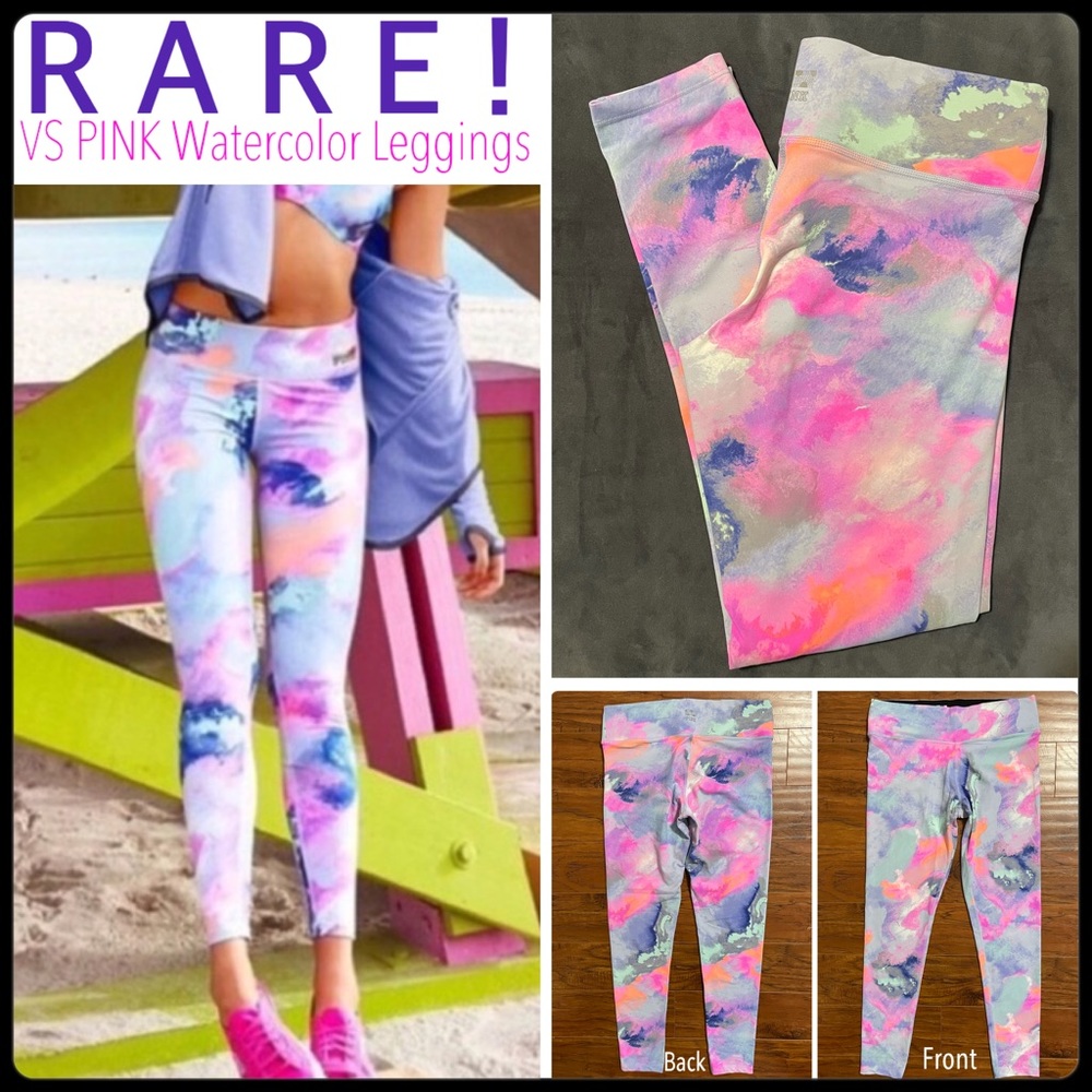 RARE watercolor Ultimate Leggings from VS PINK